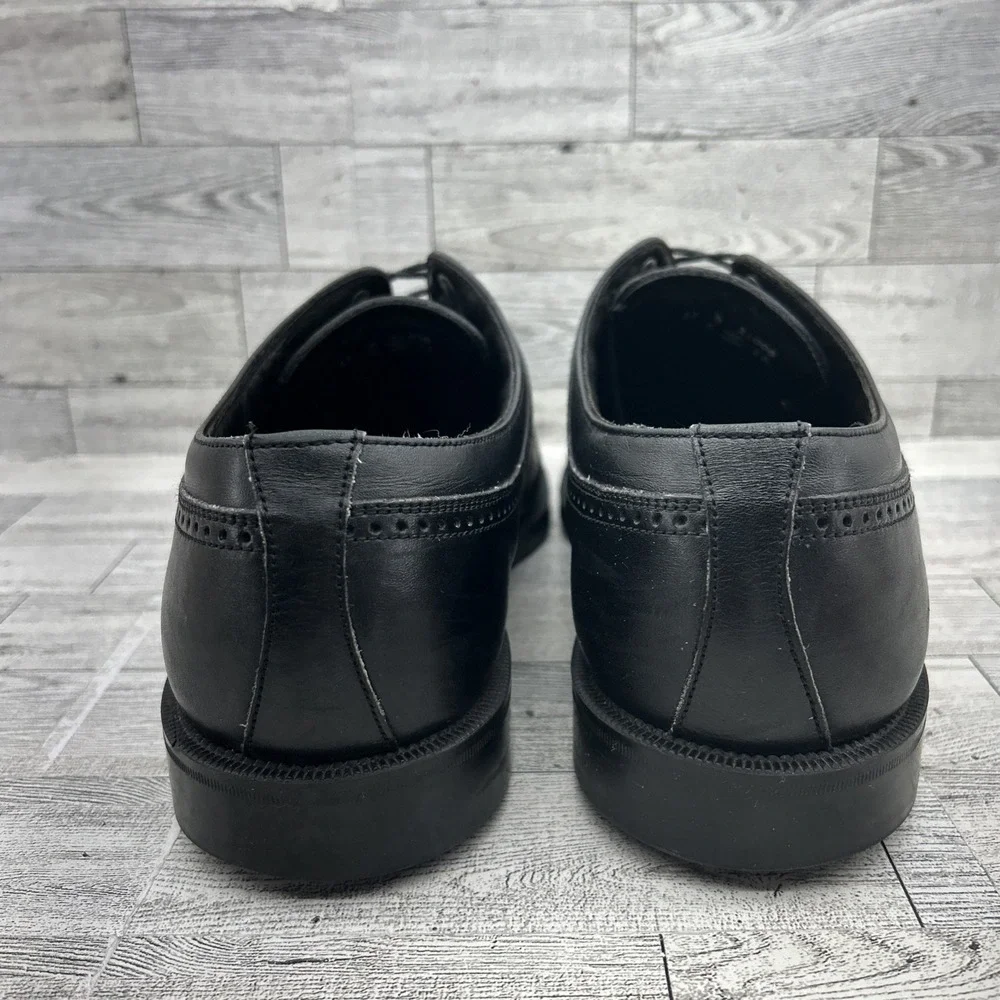 Florsheim Comfortech Black Leather Cap Toe Derby Dress Shoes Men Size‎ 11D